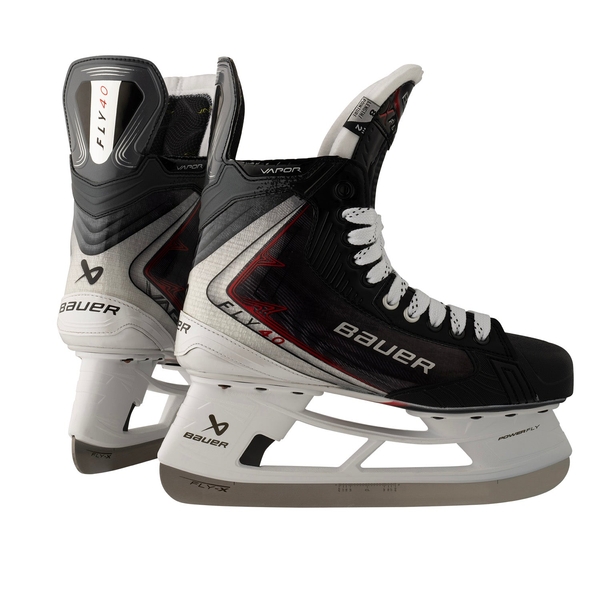 BAUER Vapor FLY40 Senior Eishockey-Schlittschuhe mit POWERFLY Halter und FLY-X Kufen, Hauptansicht des Paars