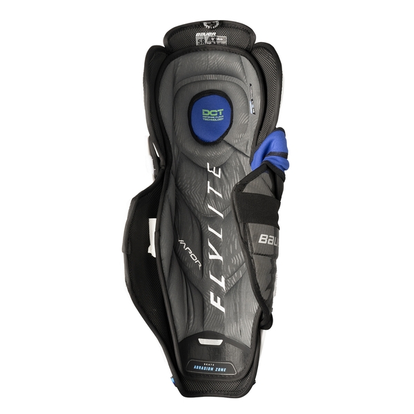 BAUER Vapor FLYLITE Intermediate Beinschoner – THERMOCORE Zero Innenfutter Innenansicht mit THERMOCORE Zero und DCT Kniepolster des BAUER Vapor FLYLITE Intermediate