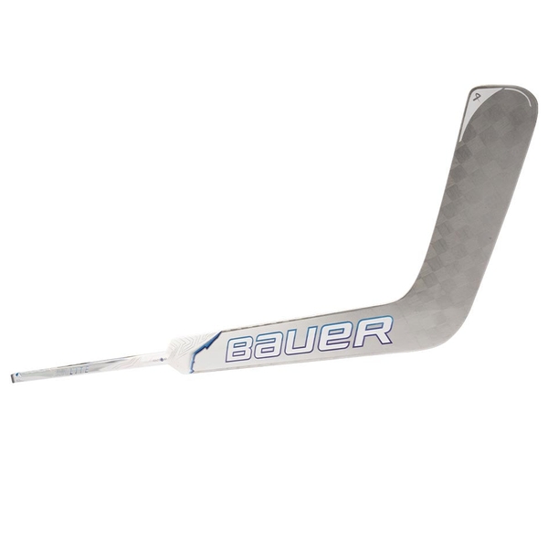 BAUER Vapor FLYLITE Senior Torwartschläger Weiß/Silber, Detailansicht von Paddle und Kelle