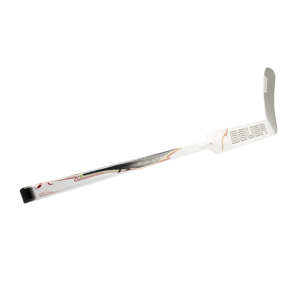 BAUER Vapor FLYPRO Senior Torwartschläger Weiß/Silber – Schaft- und Kellenansicht BAUER Vapor FLYPRO Senior Torwartschläger Weiß/Silber mit Schaft, Paddle und Kelle