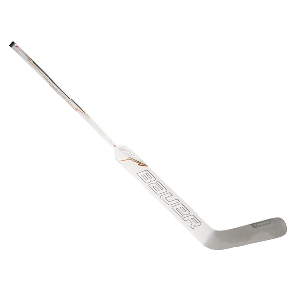 BAUER Vapor FLYPRO Senior Torwartschläger Weiß/Silber – Vorderansicht BAUER Vapor FLYPRO Senior Torwartschläger Weiß/Silber, Rechts 26 Zoll P31, Vorderansicht