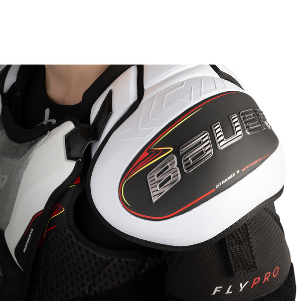 Detail view of the low-profile AEROLITE 2.0 shoulder cap