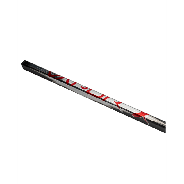 BAUER Vapor League Senior – Griff- und Schaftdetail Detailansicht des oberen Griff- und Schaftbereichs mit Chromgrafik