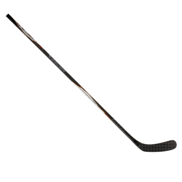 BAUER Vapor FLYPRO Senior 62 Zoll Flex 77 Composite-Eishockeyschläger in Chrom, Schwarz, Rot und Gelb