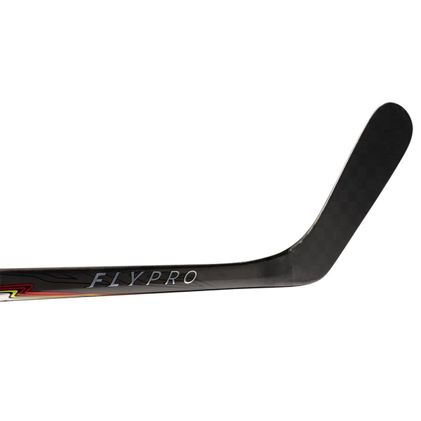 BAUER Vapor FLYPRO Senior 60 Zoll Flex 70 Schlägerblatt Detail BAUER Vapor FLYPRO Senior 60 Zoll Flex 70 Nahaufnahme des ENERGY CORE 3 Carbon-Schlägerblatts