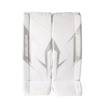 BAUER SV-PRO S25 Torwart-Schienen Senior Weiß Vorderansicht BAUER SV-PRO S25 Torwart-Schienen Senior in Weiß von vorne