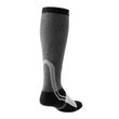 BAUER S25 Cut Resistant Schlittschuhsocke Rückansicht Lange BAUER S25 Cut Resistant Senior Schlittschuhsocke in Grau Schwarz Weiß – Rückansicht