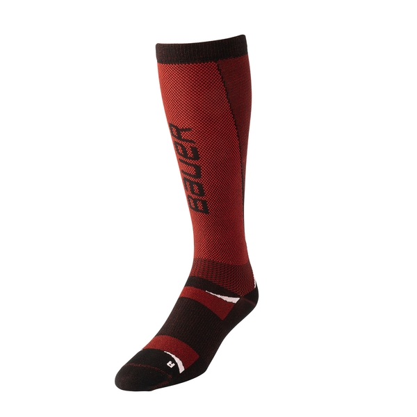 Lange BAUER S25 Vapor Pro Senior Schlittschuhsocke in Rot Schwarz – Vorderansicht