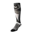 BAUER S25 Supreme Pro Schlittschuhsocke Vorderansicht Lange BAUER S25 Supreme Pro Senior Schlittschuhsocke in Schwarz Weiß Grau – Vorderansicht
