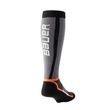 Lange BAUER S25 Warmth Senior Schlittschuhsocke in Grau Schwarz Orange – Rückansicht