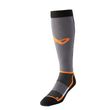 Lange BAUER S25 Warmth Senior Schlittschuhsocke in Grau Schwarz Orange – Vorderansicht