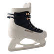 BAUER Radiant heated recreational skate Senior in Cream Navy from the rear