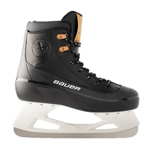 BAUER Colorado 2.0 Senior recreational ice skate in Black and Brown, side view