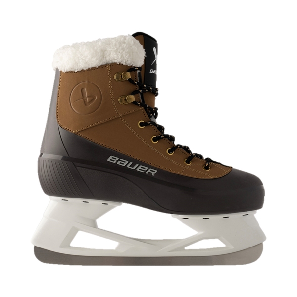 BAUER Whistler 2.0 Senior Braun/Schwarz – Seitenansicht BAUER Whistler 2.0 Senior Freizeitschlittschuh in Braun und Schwarz, Seitenansicht
