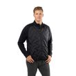 Schwarze BAUER FLC Core Hybrid Jacke Senior in gerader Vorderansicht