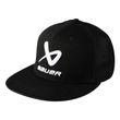 BAUER Core Flatbrim Cap Senior – Schwarz Schwarze BAUER Core Flatbrim Cap mit weißem Sticklogo und Meshpaneelen
