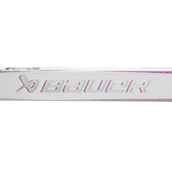 BAUER PROTO2 White – seitliche Schaftgrafik Seitliche BAUER Schaftgrafik des PROTO2 White Grip im Light Mode