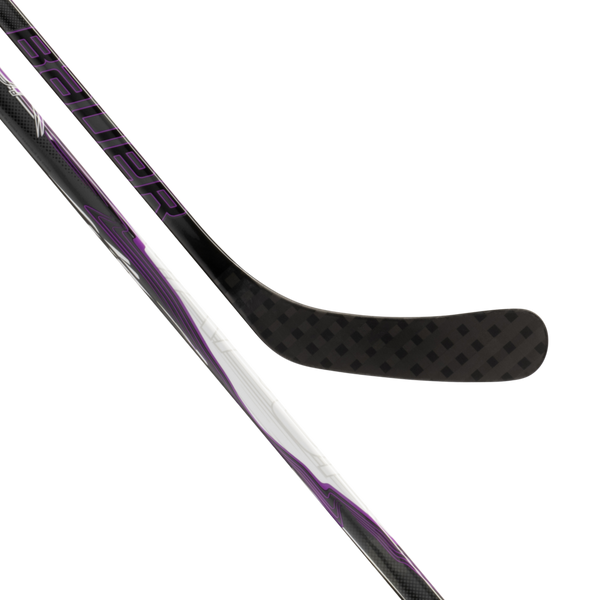 BAUER S25 Vapor Grip Eishockeyschläger Youth 20 Flex mit violettem Schaft- und Schaufeldetail