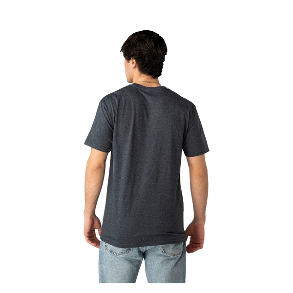 Navyfarbenes BAUER S26 Core Graphic T-Shirt Senior am Model – Rückansicht