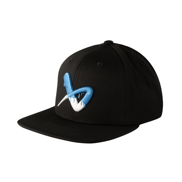 BAUER S26 Flat Brim Snapback Cap Senior Schwarz mit gesticktem BAUER-Icon von vorne
