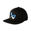 BAUER S26 Flat Brim Snapback Cap Senior Schwarz mit gesticktem BAUER-Icon von vorne