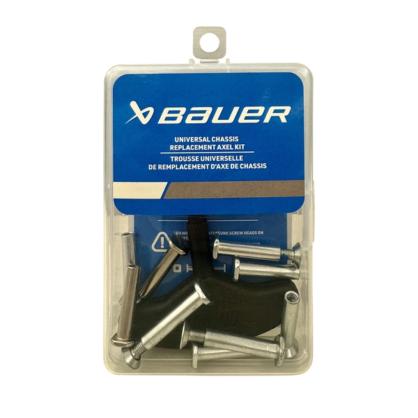 BAUER Universal Chassis Ersatzachsen-Kit 1068085 BAUER Universal Chassis Ersatzachsen-Kit für Inline-Skates in transparenter Aufbewahrungsbox