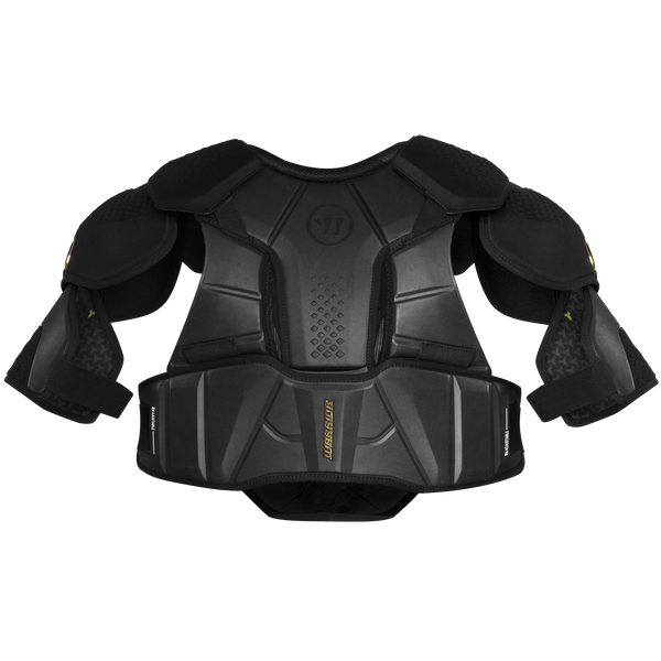 Warrior Alpha Pro Junior Shoulder Pads in Schwarz, Seitenansicht
