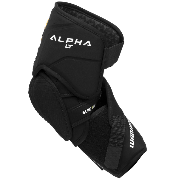 Warrior Alpha LT Senior Ellenbogenschoner – Rückansicht Warrior Alpha LT Senior Ellenbogenschoner in Schwarz, Rückansicht