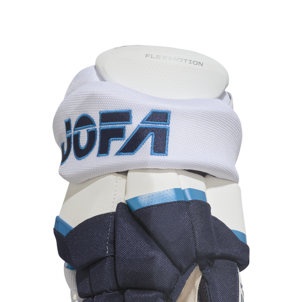 CCM JOFA 2026 Eishockeyhandschuhe Senior White/Navy – Finger- und D3O-Schutz CCM JOFA 2026 Eishockeyhandschuhe Senior White/Navy Finger- und D3O-Schutz