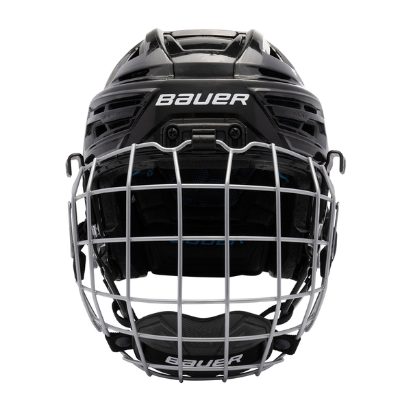 BAUER RE-AKT 155 Youth Helm-Combo, Frontansicht mit Contour-Gitter und Kinnschale