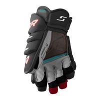 BAUER Supreme FUSE Junior Eishockeyhandschuh Schwarz Rot in Vorderansicht
