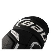 BAUER Supreme FUSE Youth Eishockeyhandschuh Schwarz Weiß in Vorderansicht