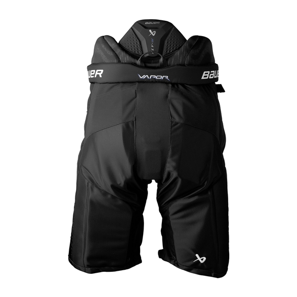 Black BAUER Vapor FLY-W women's hockey pants shown from the rear