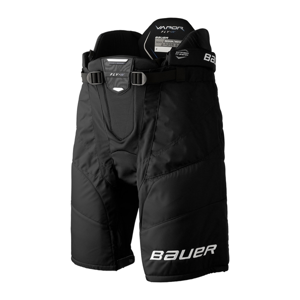 Black BAUER Vapor FLY-W women's hockey pants shown from the front