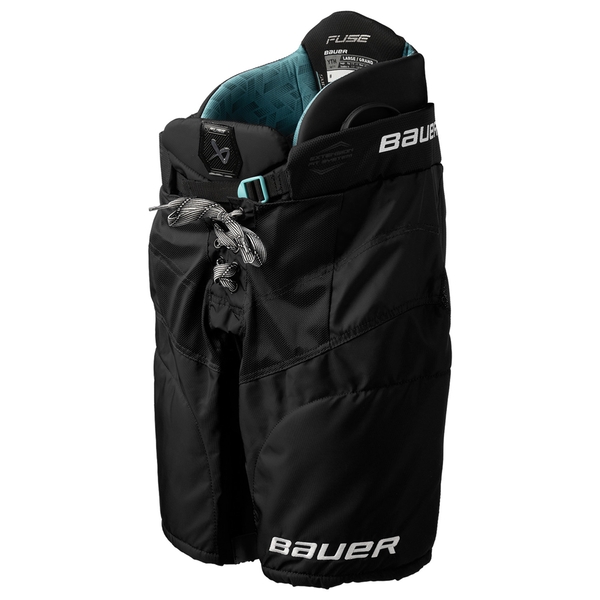 Front view of the BAUER Supreme FUSE Youth hockey pants in black