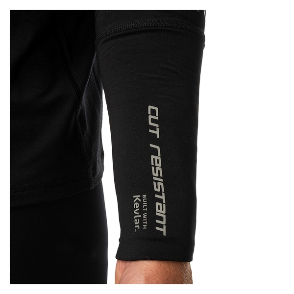 Schnittfestes DuPont-Kevlar-Bündchen am Handgelenk des BAUER BodyGuard Pro Baselayers