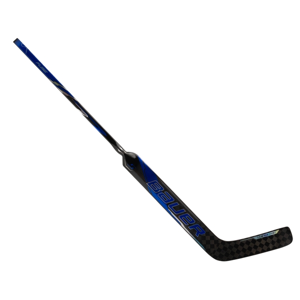 BAUER Supreme FUSE P31 MTO – Blau Vorderseite BAUER Supreme FUSE P31 Senior-Torwartschläger links in Blau – Vorderseite