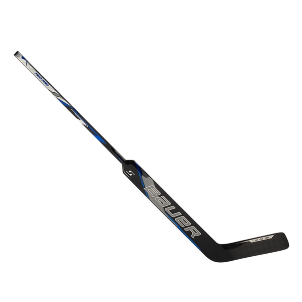 BAUER Supreme F50 Pro P31 Torwartschläger Intermediate 23 Zoll links in Blau – Gesamtansicht