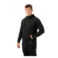 BAUER Team Fleece Zip Hoodie Senior Schwarz am Model – vollständige Vorderansicht