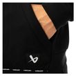 BAUER Team Fleece Zip Hoodie Senior Schwarz: Kängurutasche, Saumband und BAUER-Logo im Detail
