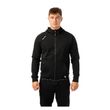 BAUER Team Fleece Zip Hoodie Senior Schwarz am Model – vollständige Vorderansicht