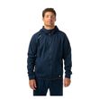 BAUER Team Fleece Zip Hoodie Senior Marineblau am Model – vollständige Vorderansicht