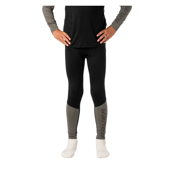 BAUER S26 Performance Baselayer Hose Youth in Schwarz – Vorderansicht