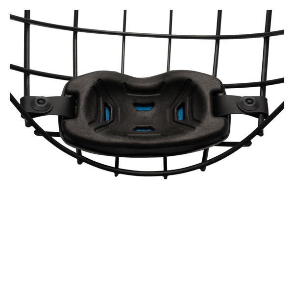 DEFENSE CLOUD TECH Floating Chin Cup detail on the BAUER Contour 3 Facemask