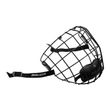 BAUER S26 Contour 3 titanium facemask in black – angled side view