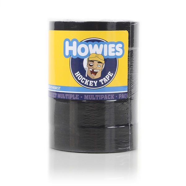 HOWIES Hockey Tape Retail Pack mit fünf schwarzen Rollen à 25,4 mm × 18,28 m