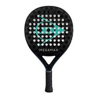 Dunlop Megamax Black Padelschläger Vorderansicht Dunlop Megamax Black Padelschläger – Vorderansicht