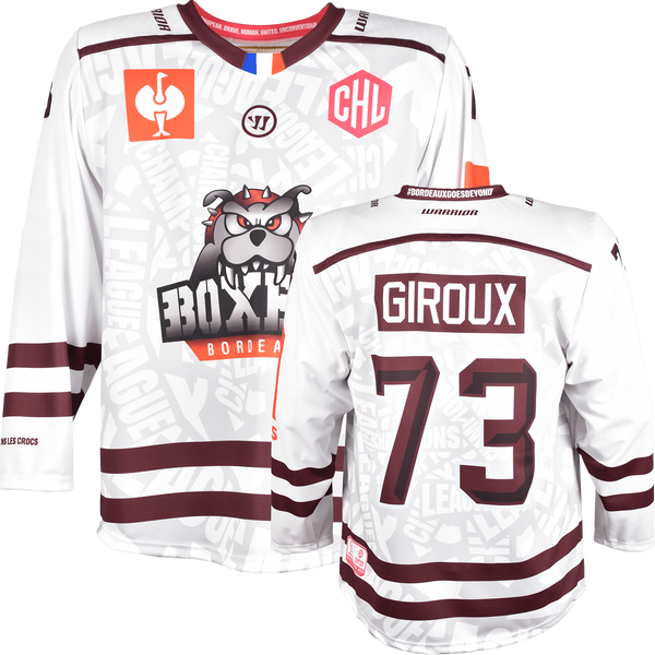 Bordeaux Boxers CHL Fantrikot 2026/27 Away Bordeaux Boxers Away Fantrikot Vorder- und Rückseite
