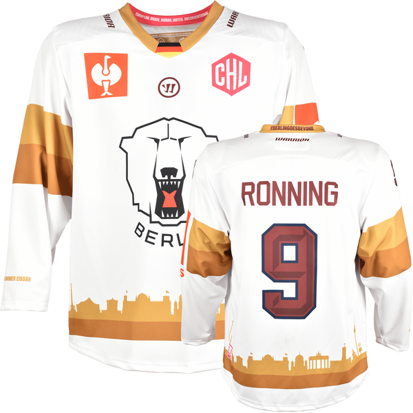 Eisbären Berlin CHL Fantrikot 2026/27 Away Eisbären Berlin Away Fantrikot Vorder- und Rückseite