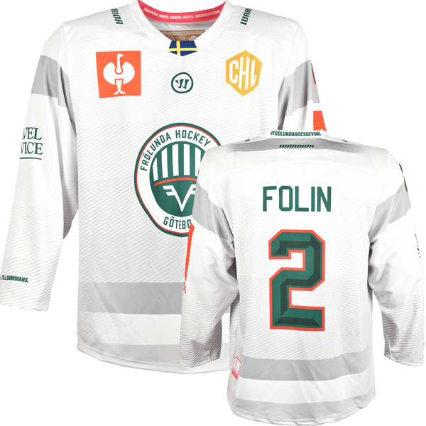 Frölunda Göteborg CHL Fantrikot 2026/27 Away Frölunda Göteborg CHL Fantrikot 2026/27 Away Vorder- und Rückseite